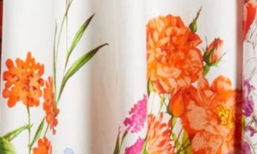 Shop Elie Tahari The Juliana Sky Jardin Floral Print Skirt In Sky Jardin Print