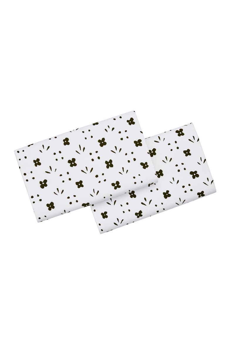 Kukkaketo 200 Thread Count Pillowcases, Main, color, BLACK