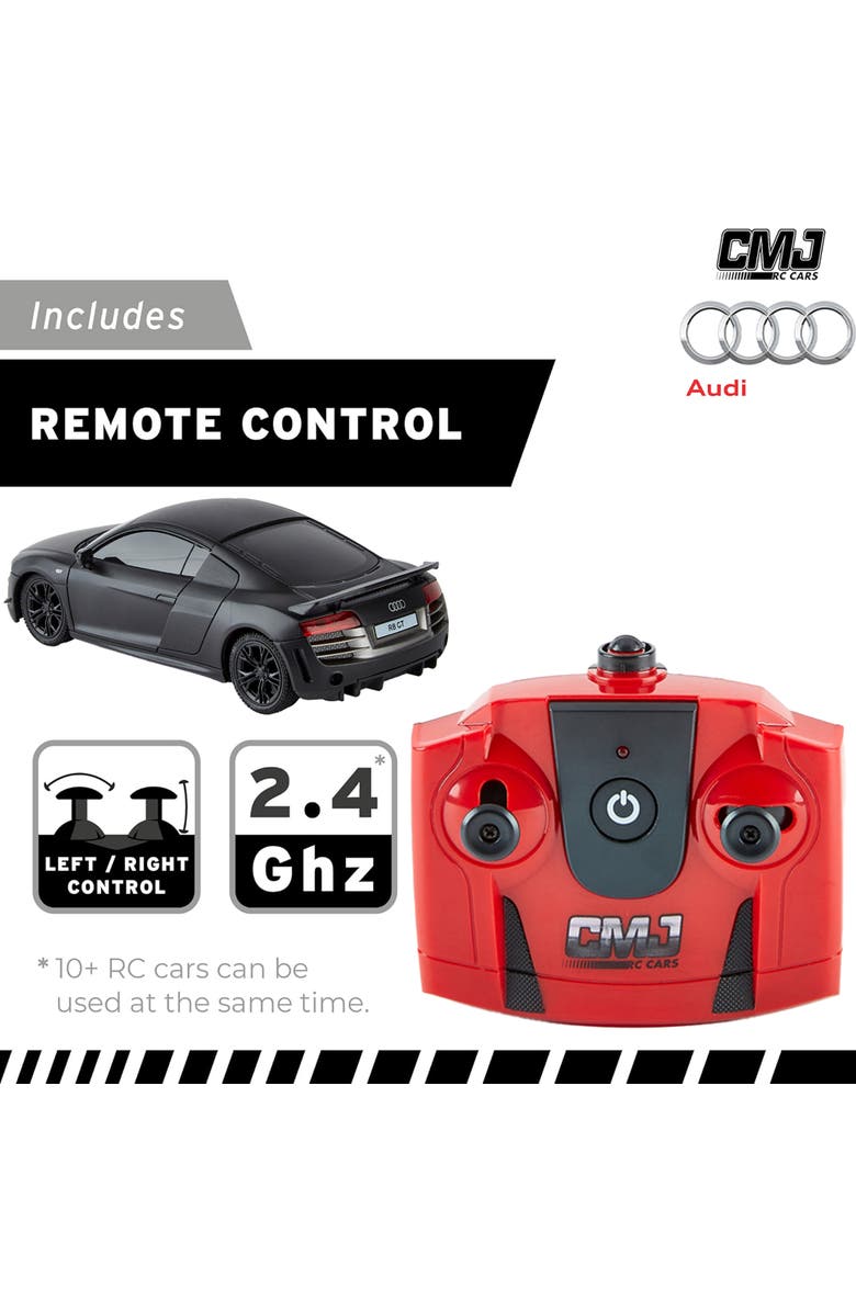 CMJ RC Cars Audi R8 Gt Rc Black, Alternate, color, 