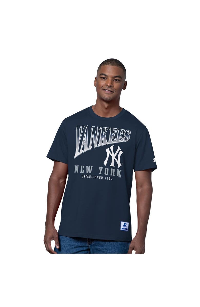 STARTER Men's Starter Navy/Heather Gray New York Yankees Two-Pack T-Shirt Set, Alternate, color, Navy