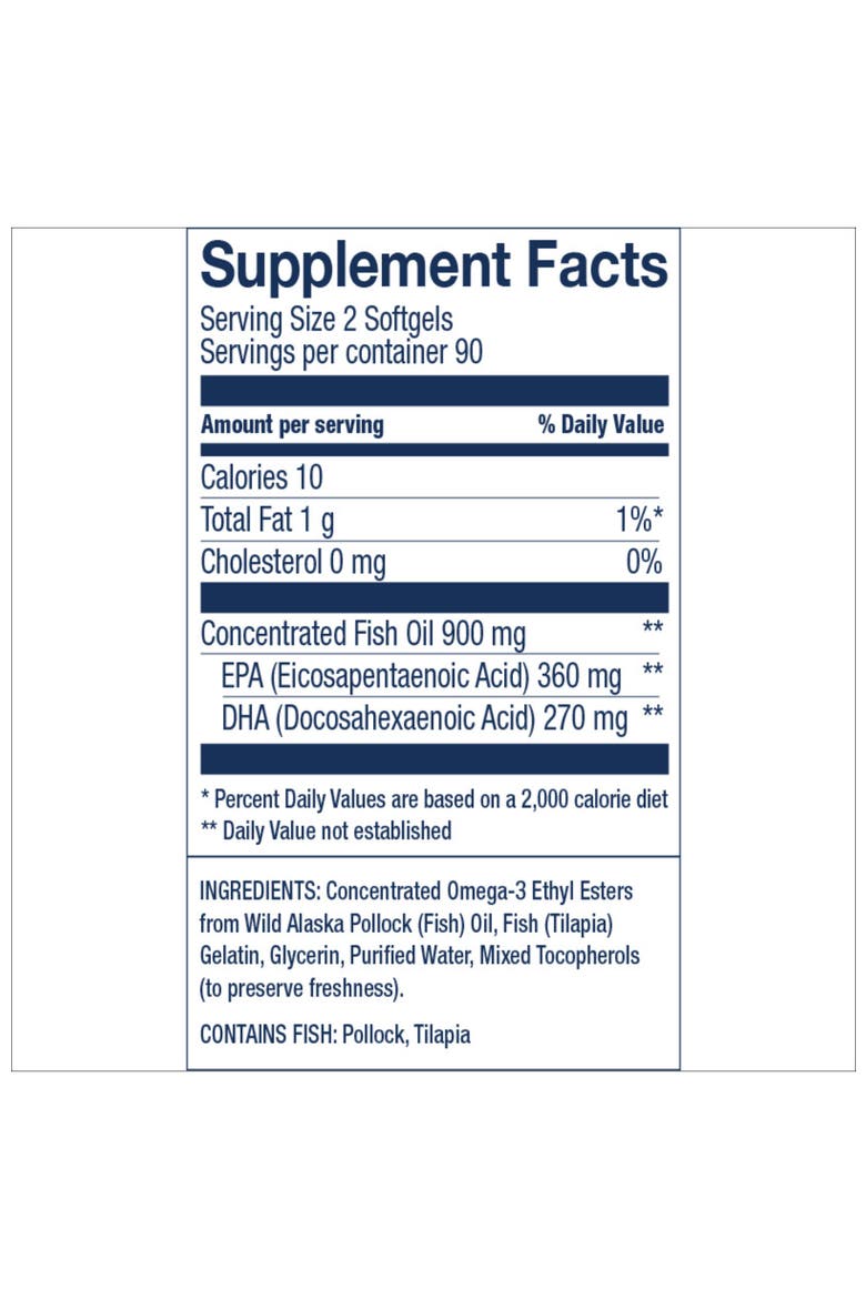 Easy Swallow Omega-3 Fish Oil 180 Mini Softgels(90 servings), Alternate, color, None