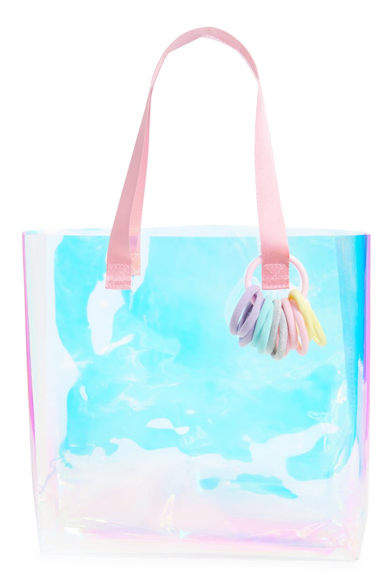 Kids' Iridescent Jelly Tote, Main, color, MULTI COMBO