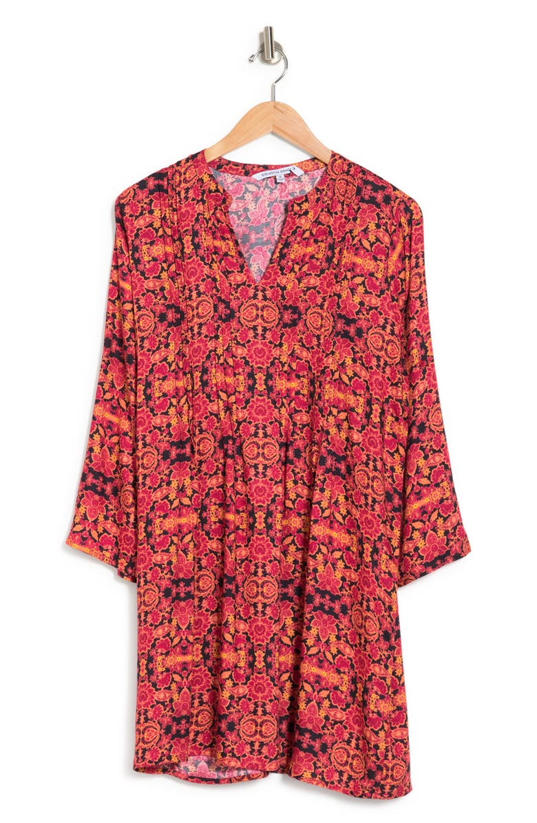 Collective Concepts Elbow-Length Sleeve Shift Dress, Alternate, color, 