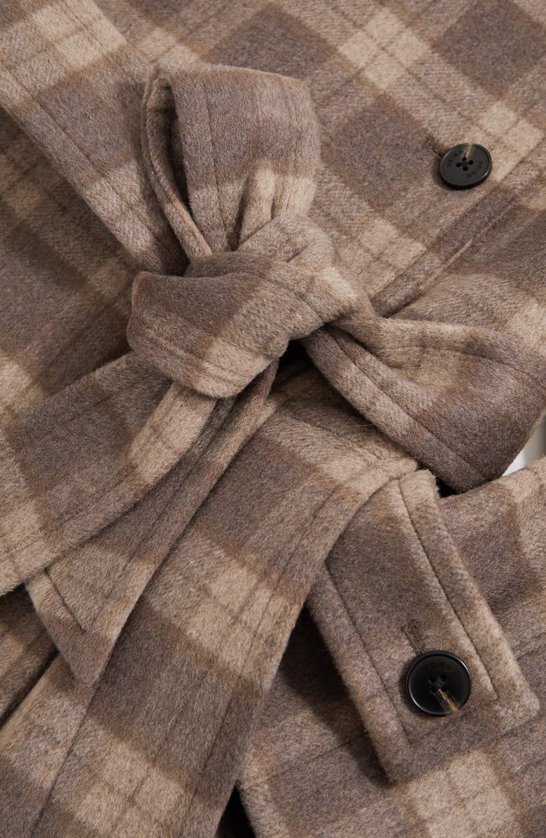 Reiss Poppie Coat, Alternate, color, Brown Check