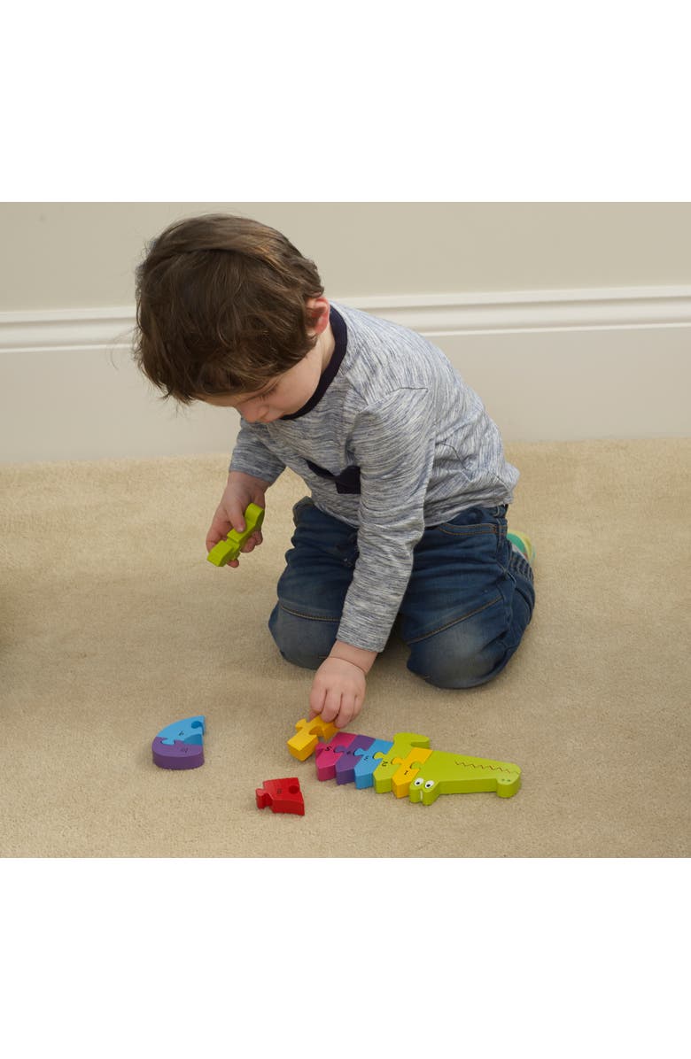 ORANGE TREE TOYS Puzzle Crocodile Number, Educational Toy, Kids Ages 1+, Alternate, color, Multicolored