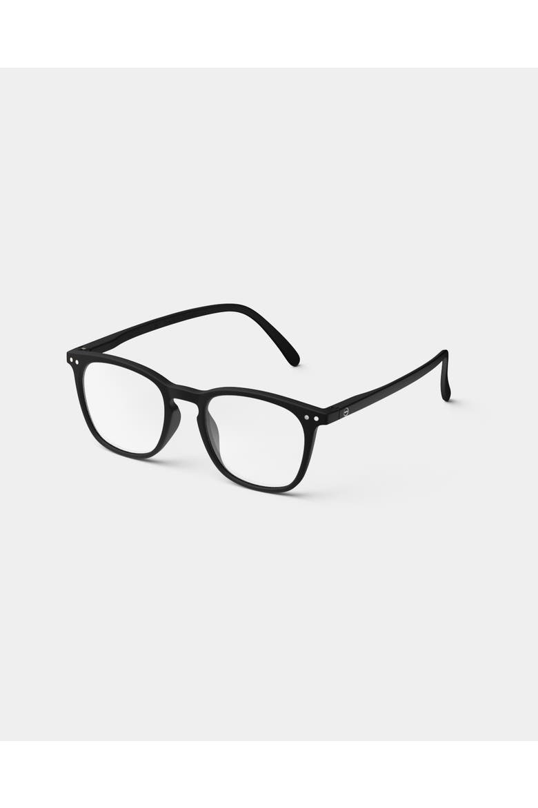 #E 49mm Trapeze Reading Glasses, Alternate, color, Black