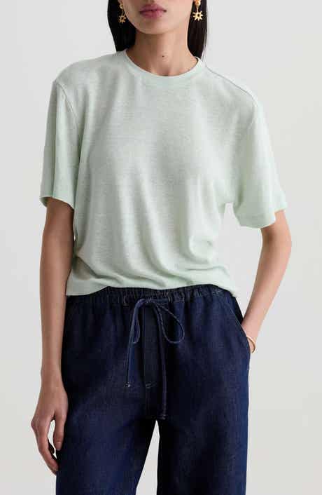 Charli Boxy Linen Blend T-Shirt