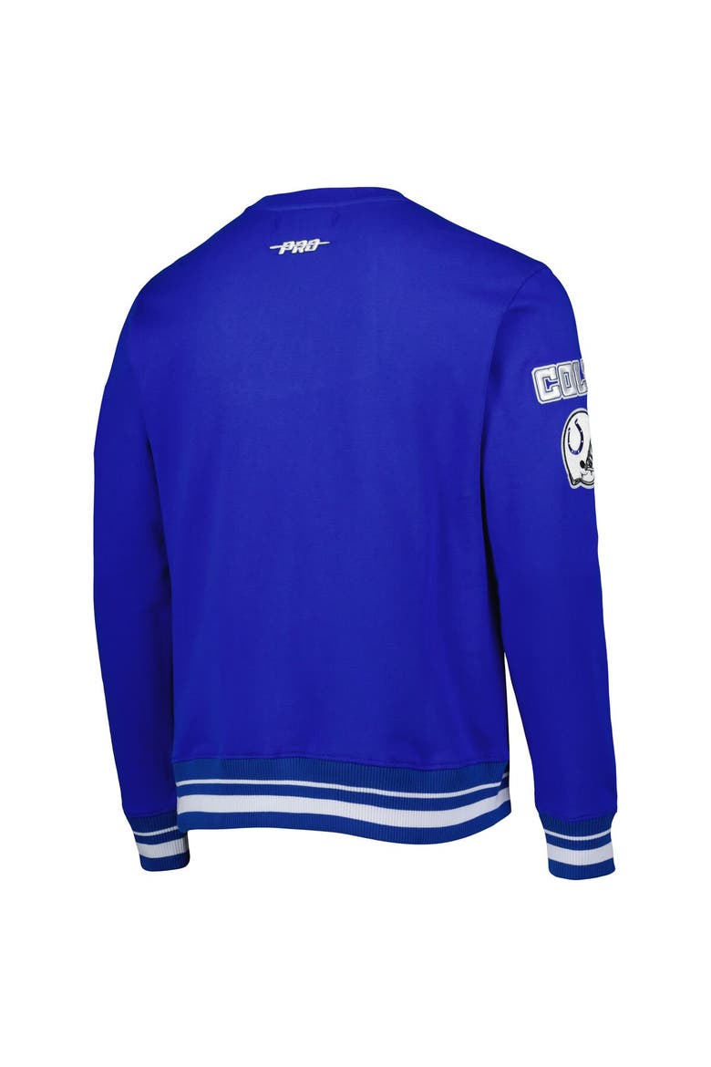Men's Pro Standard Royal Indianapolis Colts Mash Up Pullover Sweatshirt, Alternate, color, Royal