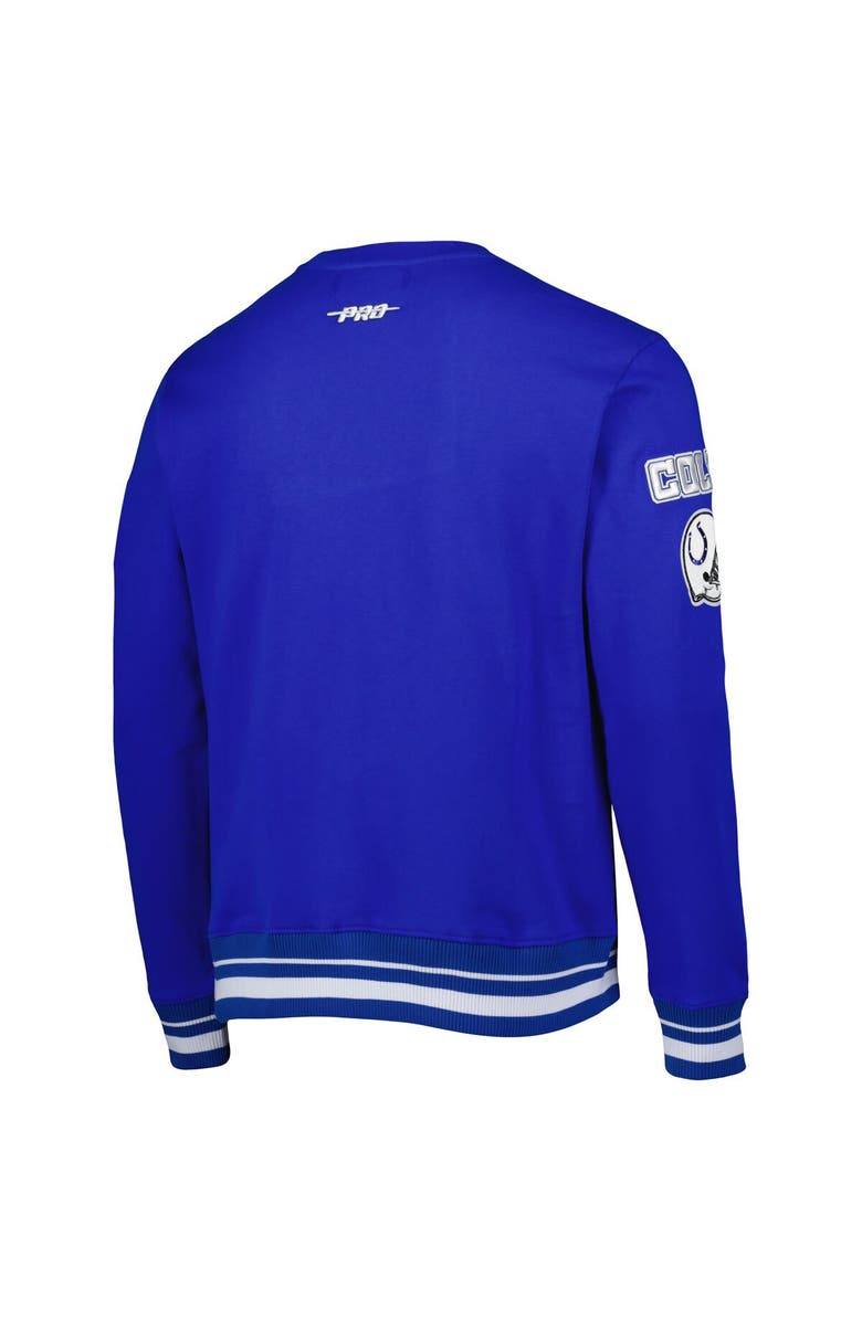 PRO STANDARD Men's Pro Standard Royal Indianapolis Colts Mash Up Pullover Sweatshirt, Alternate, color, Royal