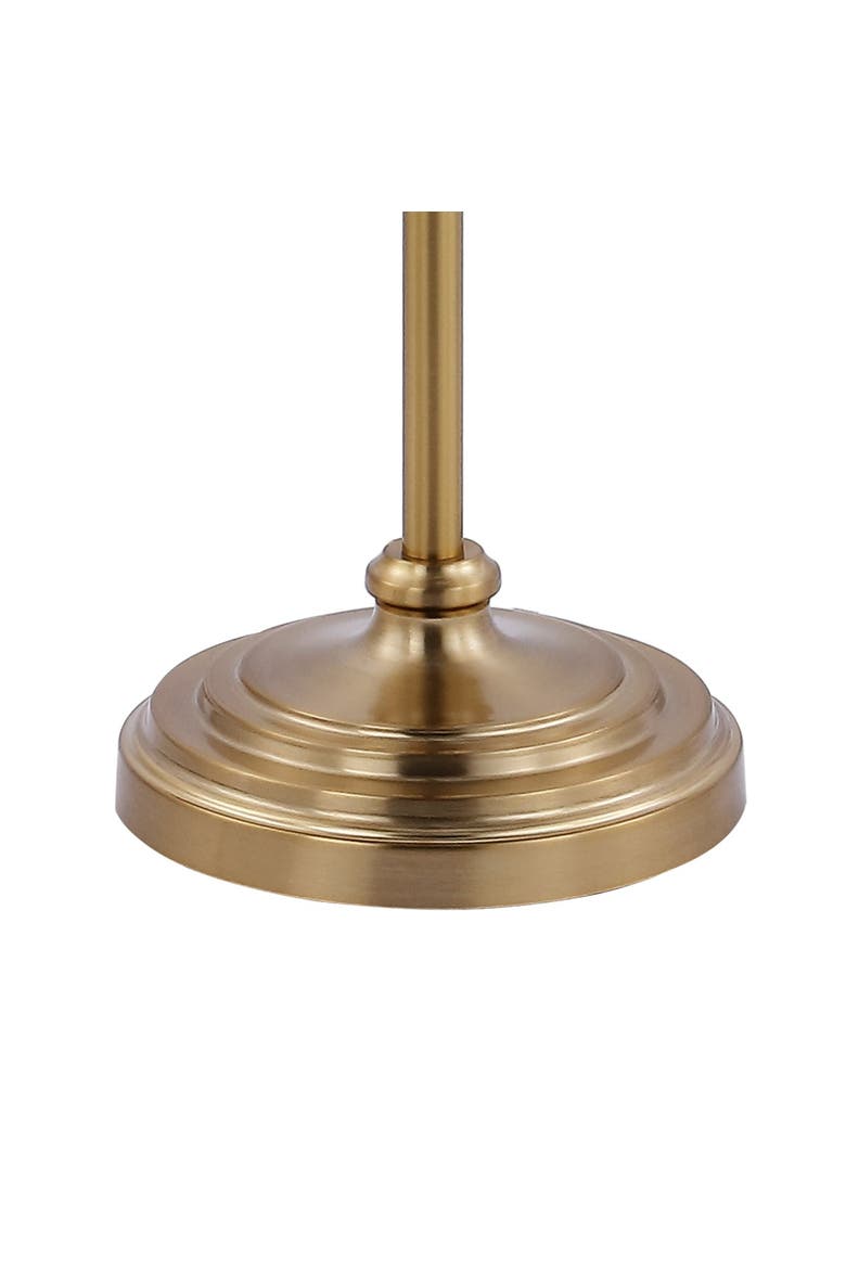 Aveiro Classic Midcentury Iron LED Floor Lamp, Alternate, color, Brass Gold/Blue