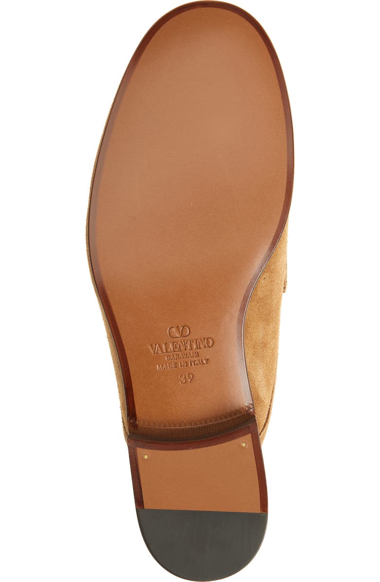 Valentino Garavani VLOGO Tassel Loafer Mule, Alternate, color, Cognac