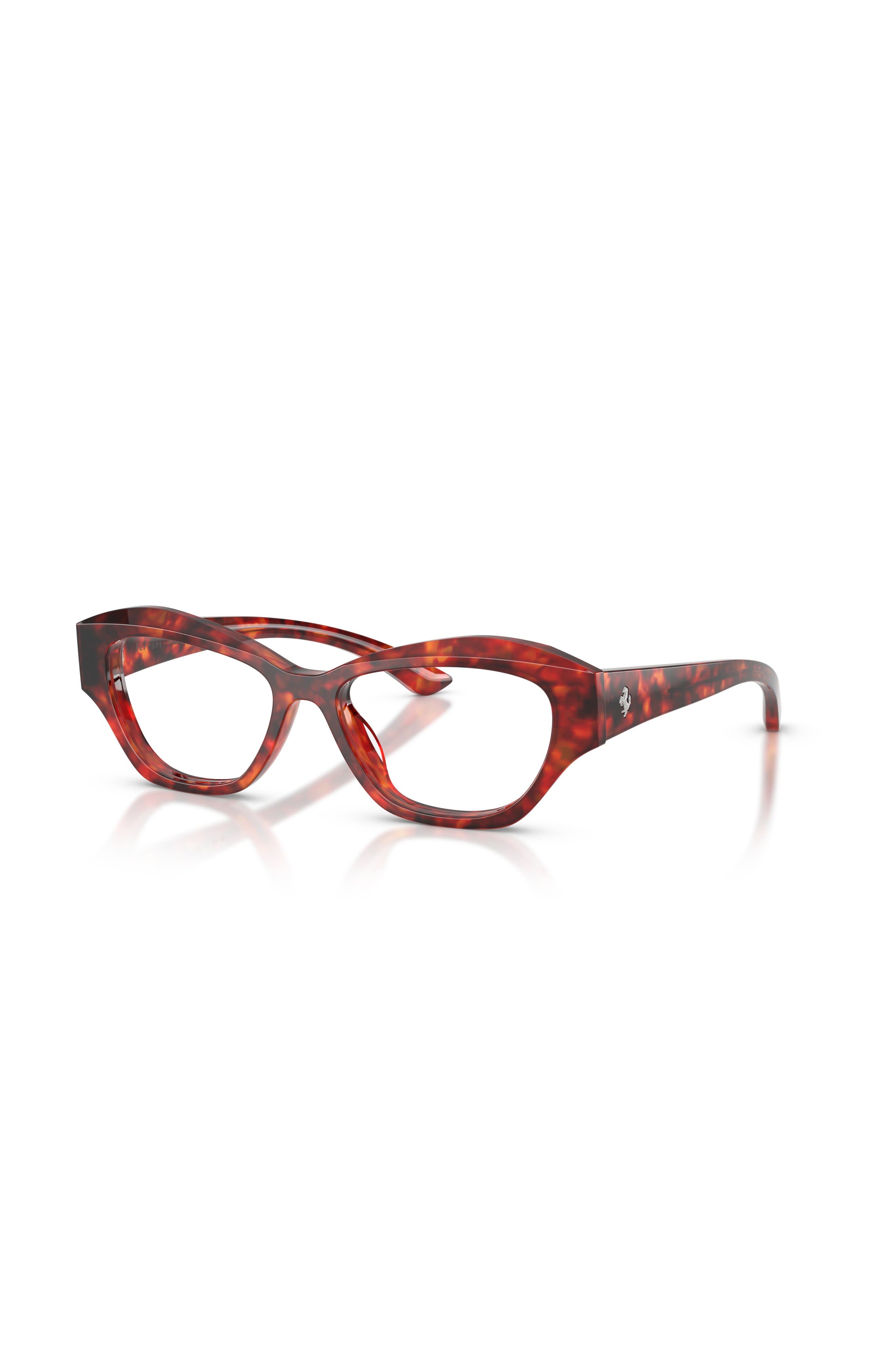 Ferrari 53mm Cat Eye Optical Glasses In Red