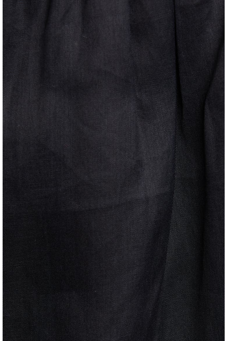Sheer Inset Silk Organza Top, Alternate, color, NOIR