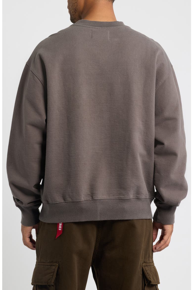 Essential Crewneck Sweatshirt, Alternate, color, HICKORY