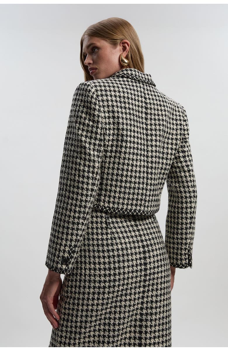 Karen Millen Tweed Cropped Tailored Jacket, Alternate, color, Multi