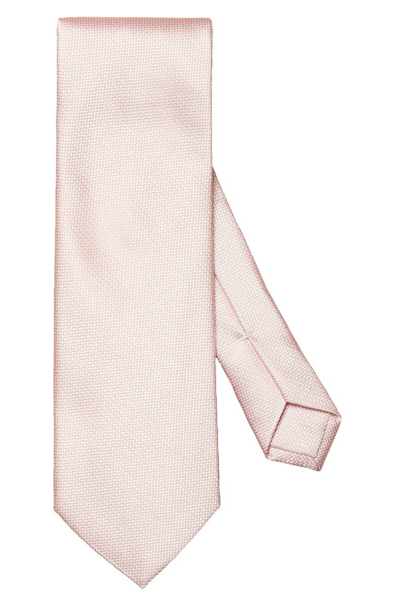 Eton Pink Textured Silk Tie, Main, color,