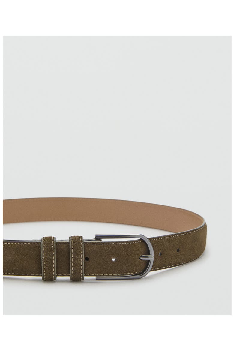Suede Belt, Alternate, color, KHAKI GREEN