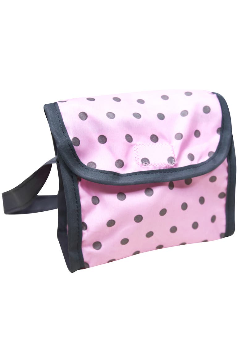 Baby Doll Pram, Pink & Grey Polka Dots, Push Stroller, Fits Up To 18 Inches, Alternate, color, Pink