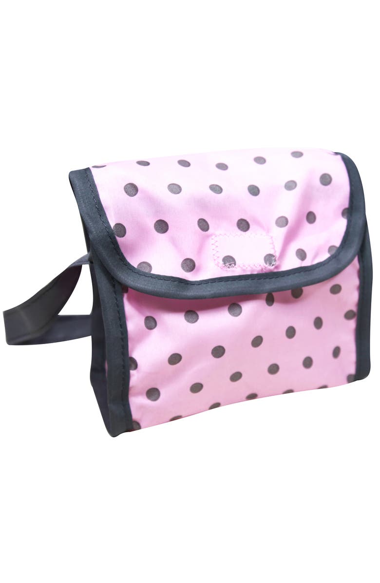 Lissi Baby Doll Pram, Pink & Grey Polka Dots, Push Stroller, Fits Up To 18 Inches, Alternate, color, Pink