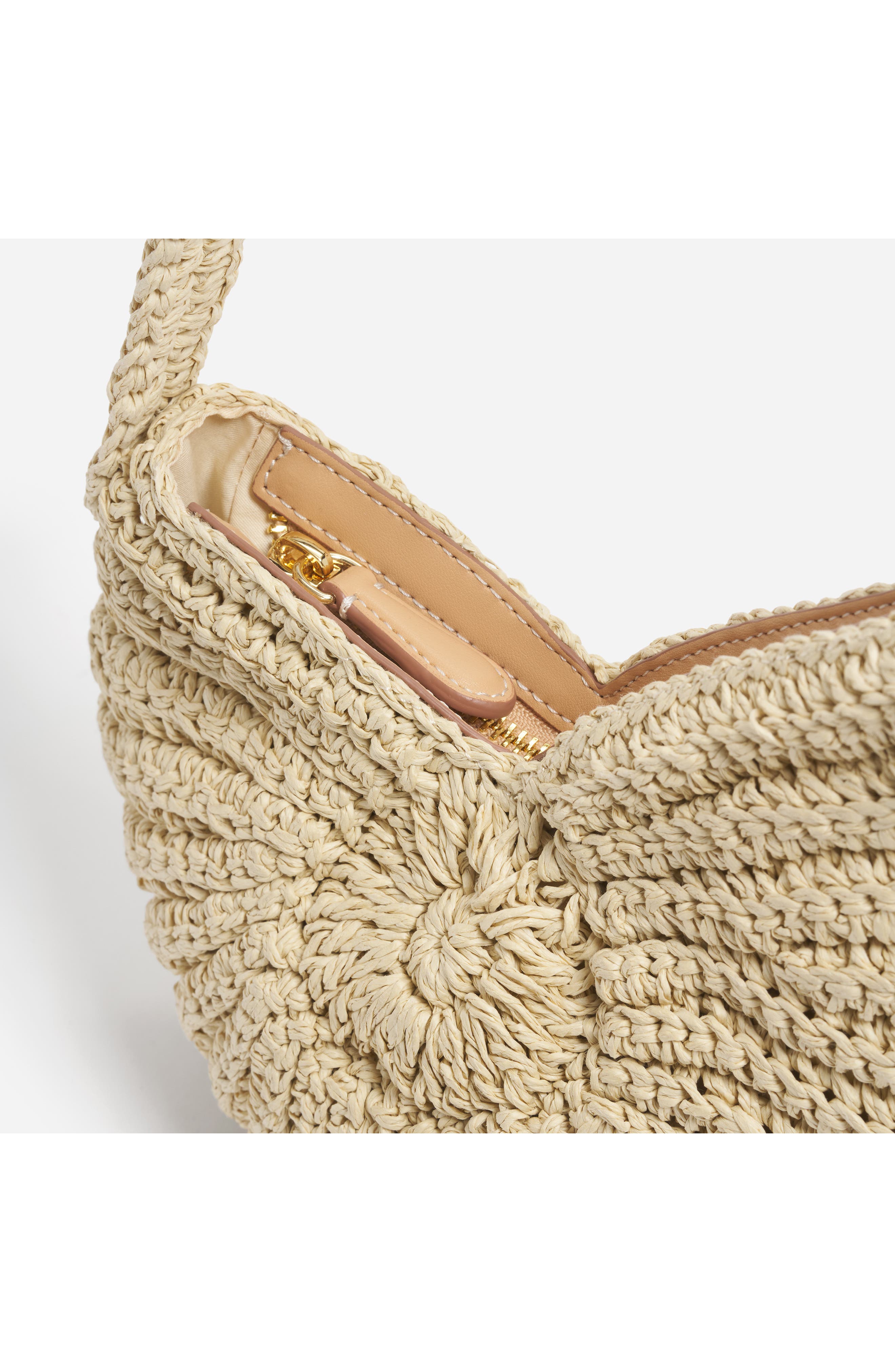 Shell Spiral Raffia Crossbody Bag, Alternate, color, NATURAL