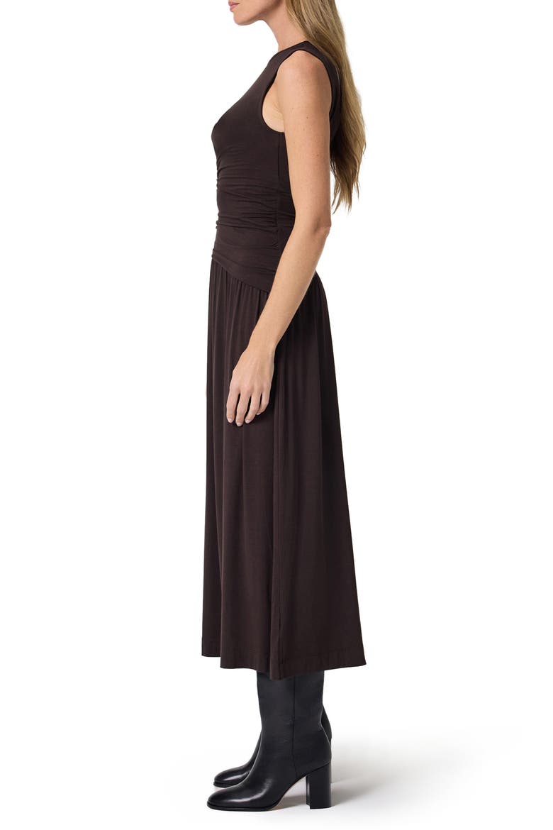 Bonita Sleeveless Jersey Midi Dress, Alternate, color, JAVA