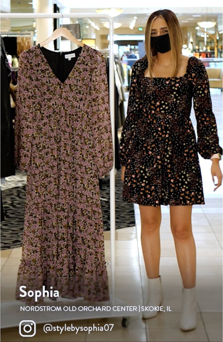 Lovestoned Floral Long Sleeve Dress, sales video thumbnail