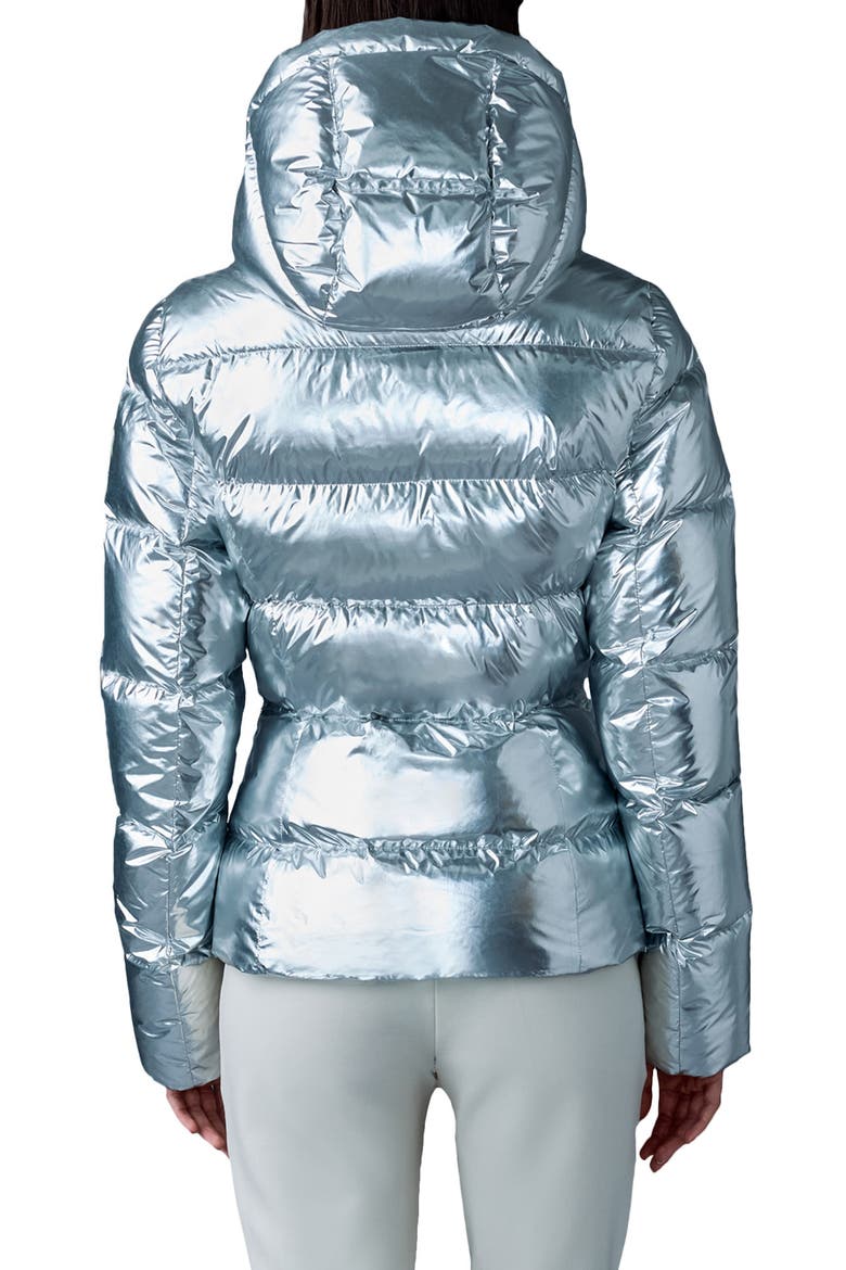 Madalyn Water Repellent Down Puffer Jacket, Alternate, color, SILVER
