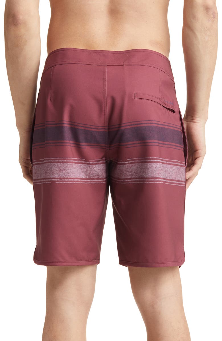 TravisMathew Confetti King Swim Trunks, Alternate, color, Ruby Wine
