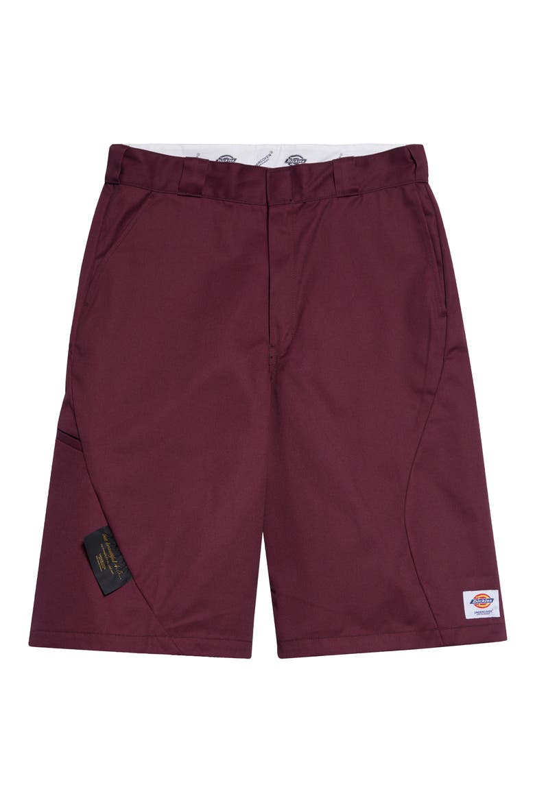 x Dickies Twill Work Shorts, Alternate, color, BORDEAUX