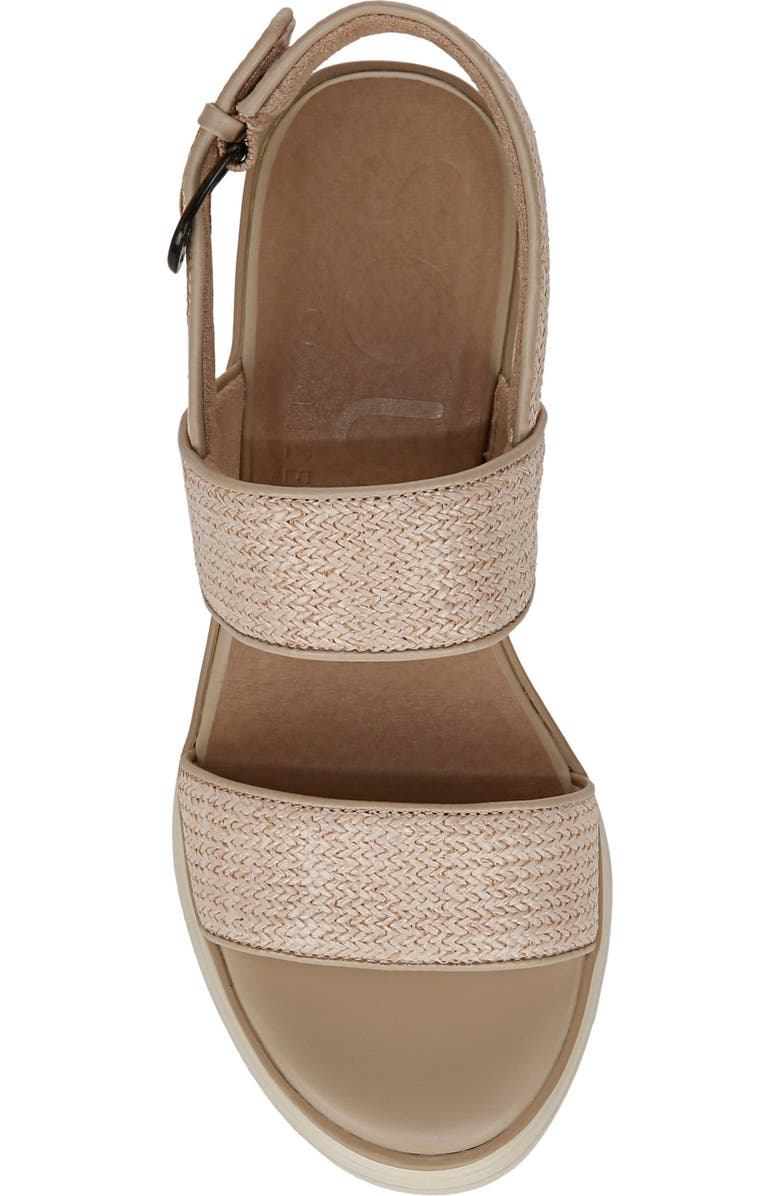 SOUL NATURALIZER Livia Raffia Wedge Sandal, Alternate, color, Light Natural Fabric