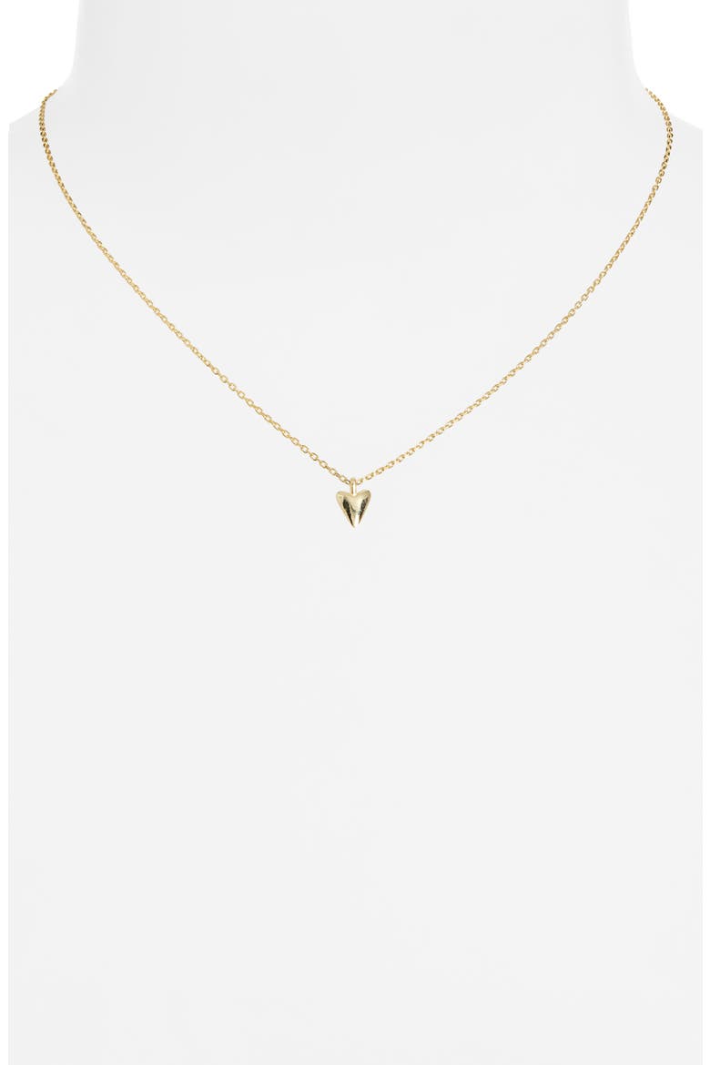 Pointed Heart Pendant Necklace, Alternate, color, GOLD