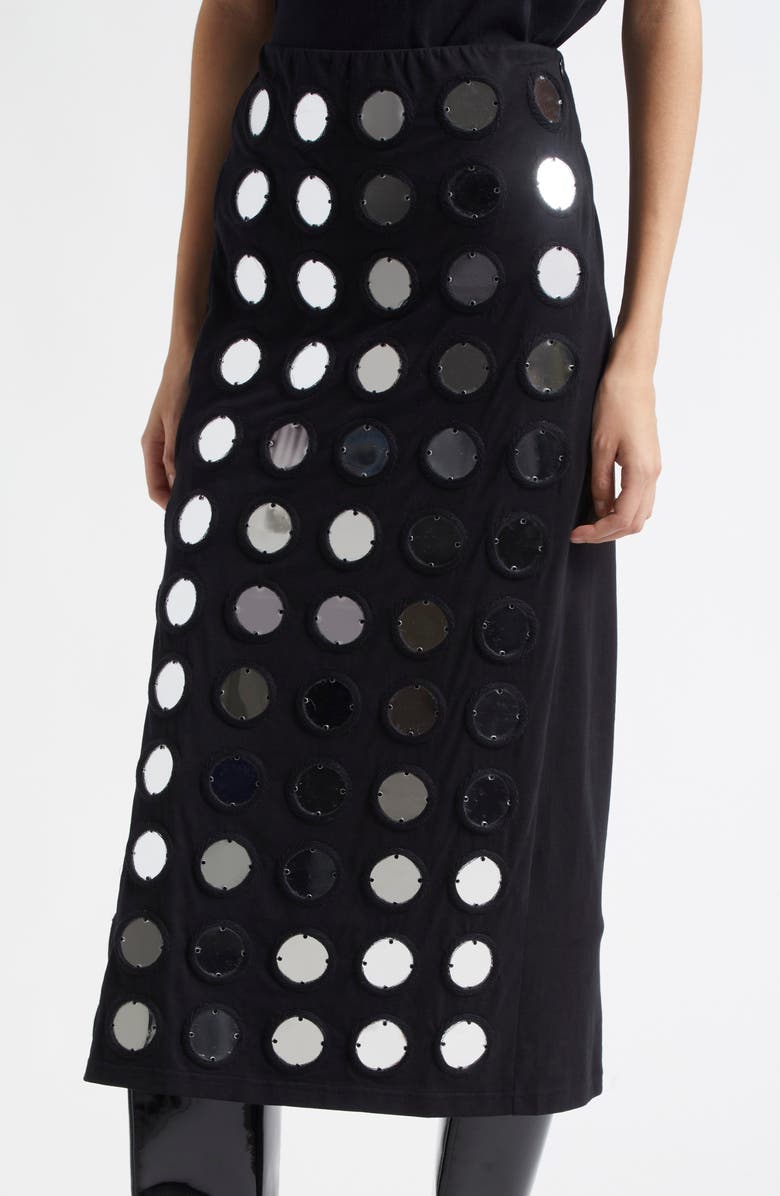 CONNER IVES Reconstituted Mirror Disc Embroidered Maxi Skirt, Alternate, color, 