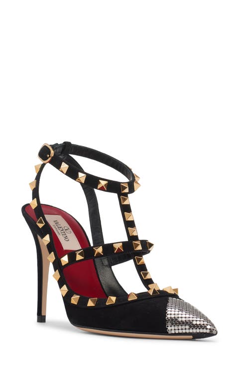 Rockstud T-Strap Pump