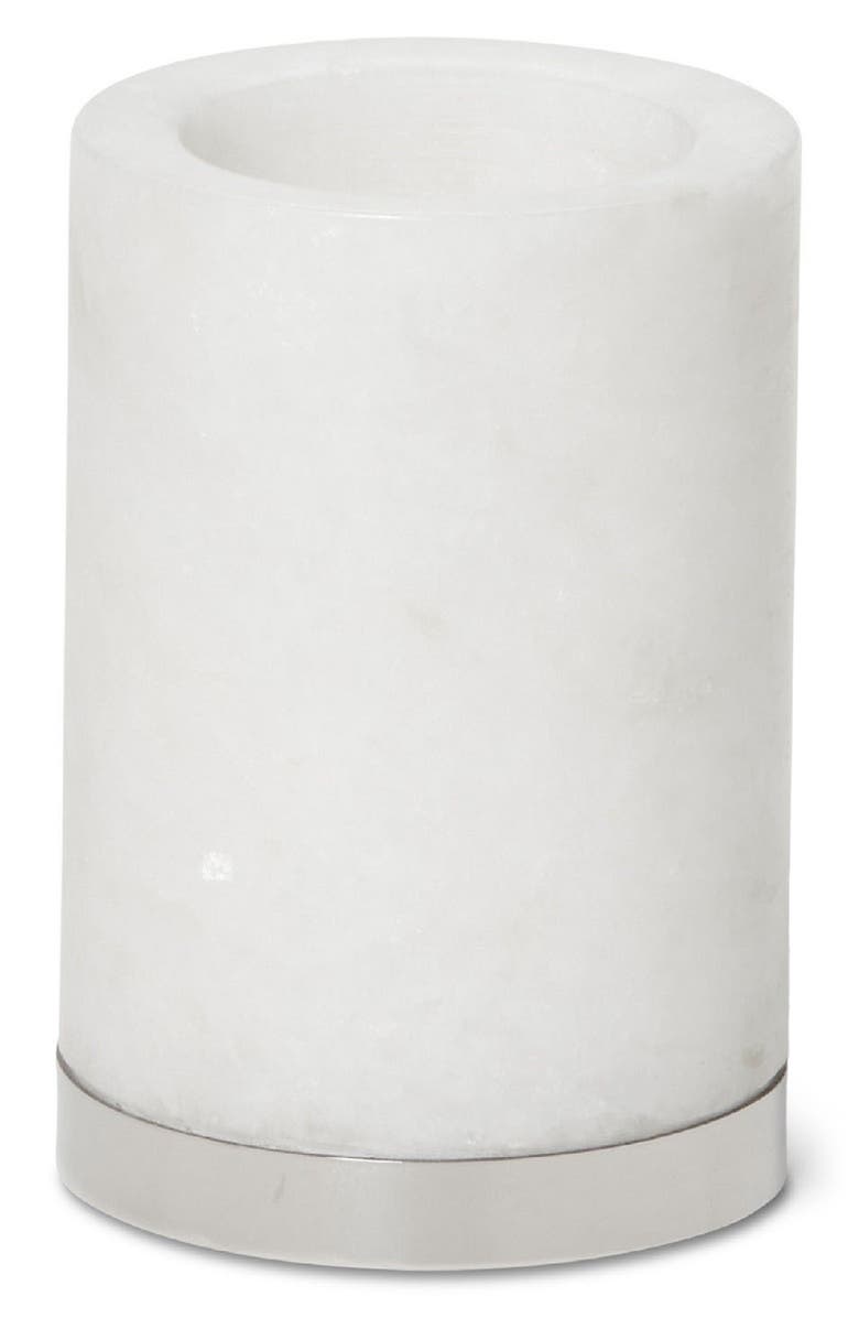 ROSELLI TRADING COMPANY Roman Marble Pencil Cup, Main, color, White