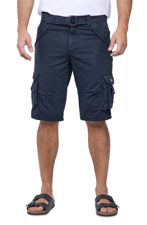 Belted Bermuda Cargo Shorts (Regular & Big)