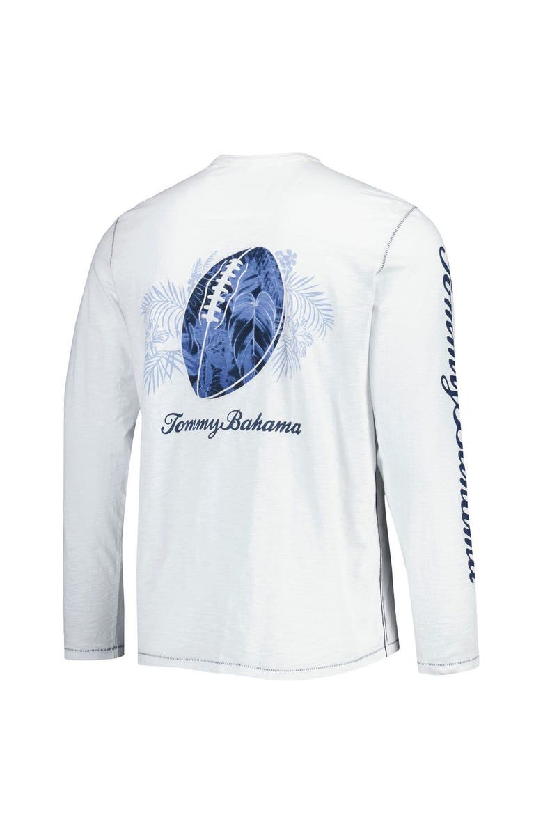 Tommy Bahama Men's Tommy Bahama White New York Giants Laces Out Billboard Long Sleeve T-Shirt, Alternate, color, 