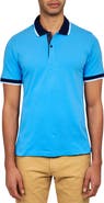 CONSTRUCT Slim Fit Solid Cotton Stretch Pique Polo