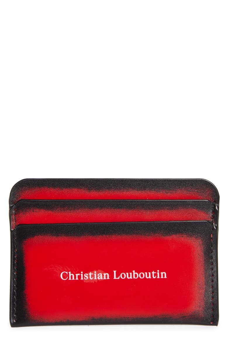 The Brushed Leather Card Holder, Main, color, LOUBI