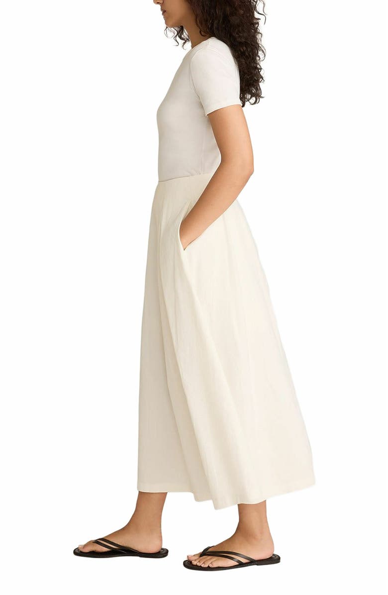 Rebecca Taylor Linen Cotton Ottoman Skirt, Alternate, color, Off White