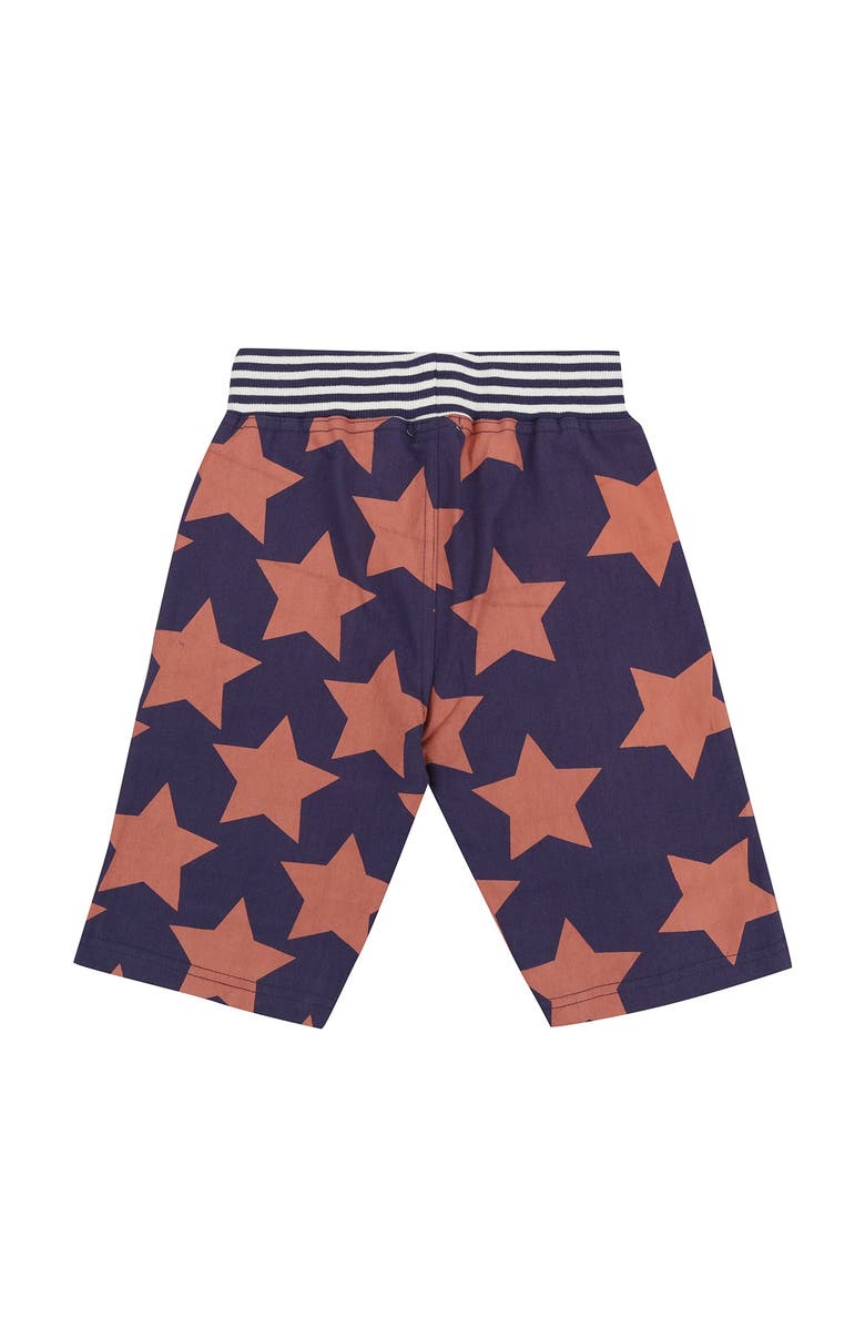 Lilly + Sid Organic Cotton Star Print Shorts, Alternate, color, Multi