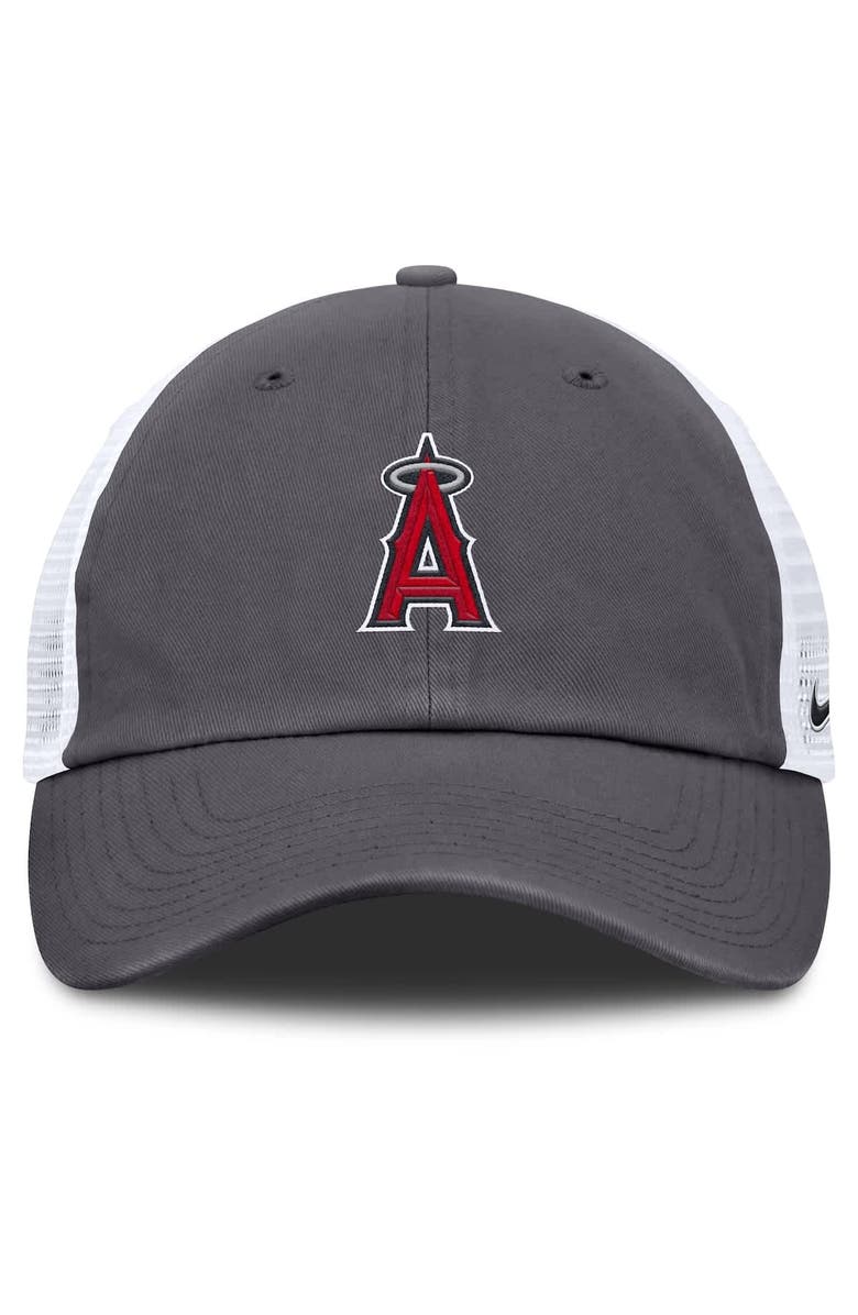 Nike Men's Nike Gray Los Angeles Angels Adjustable Trucker Hat, Alternate, color, Gray