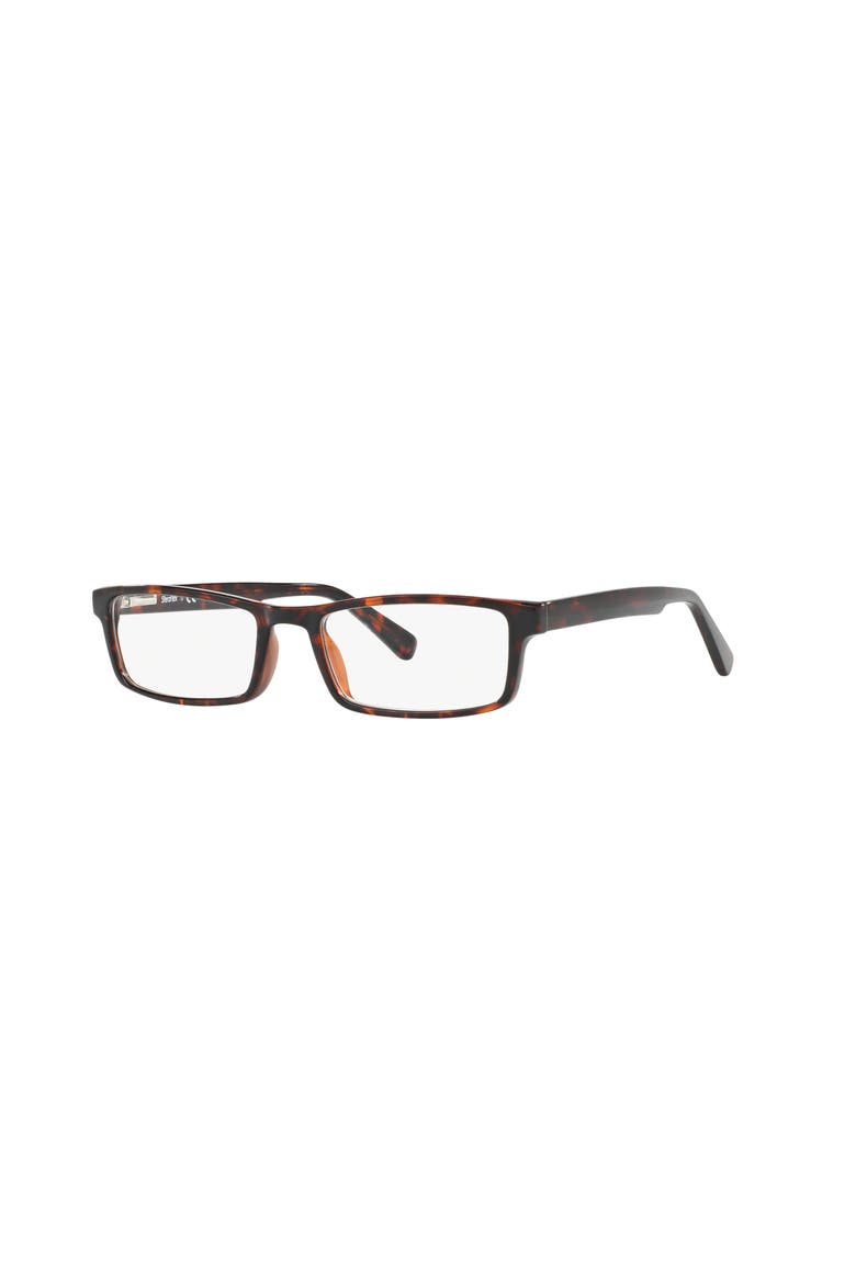 52mm Rectangle optical glasses, Main, color, Tortoise