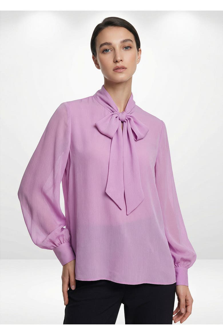 Sariyah Long Sleeve Blouse, Main, color, LILAC