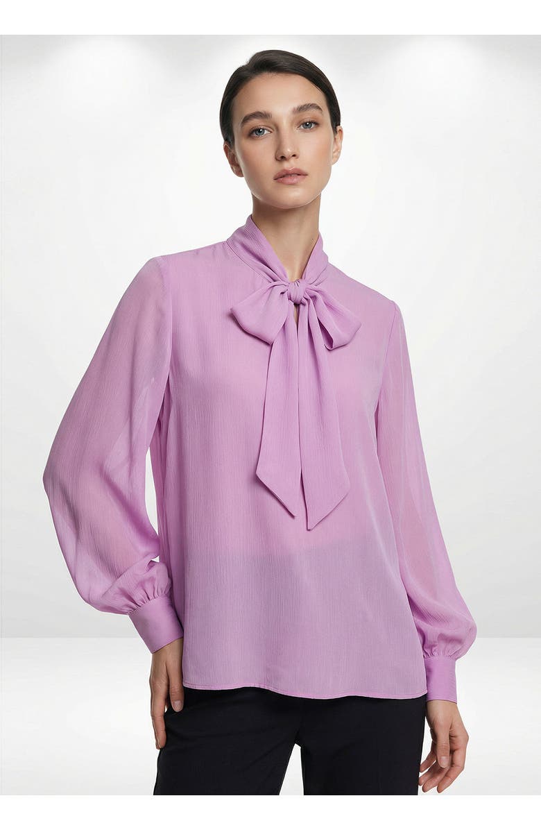 Exquise Sariyah Long Sleeve Blouse, Main, color, Lilac