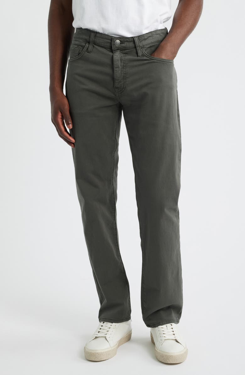Mavi Jeans Zach Straight Leg Twill Pants, Main, color, Peat Twill