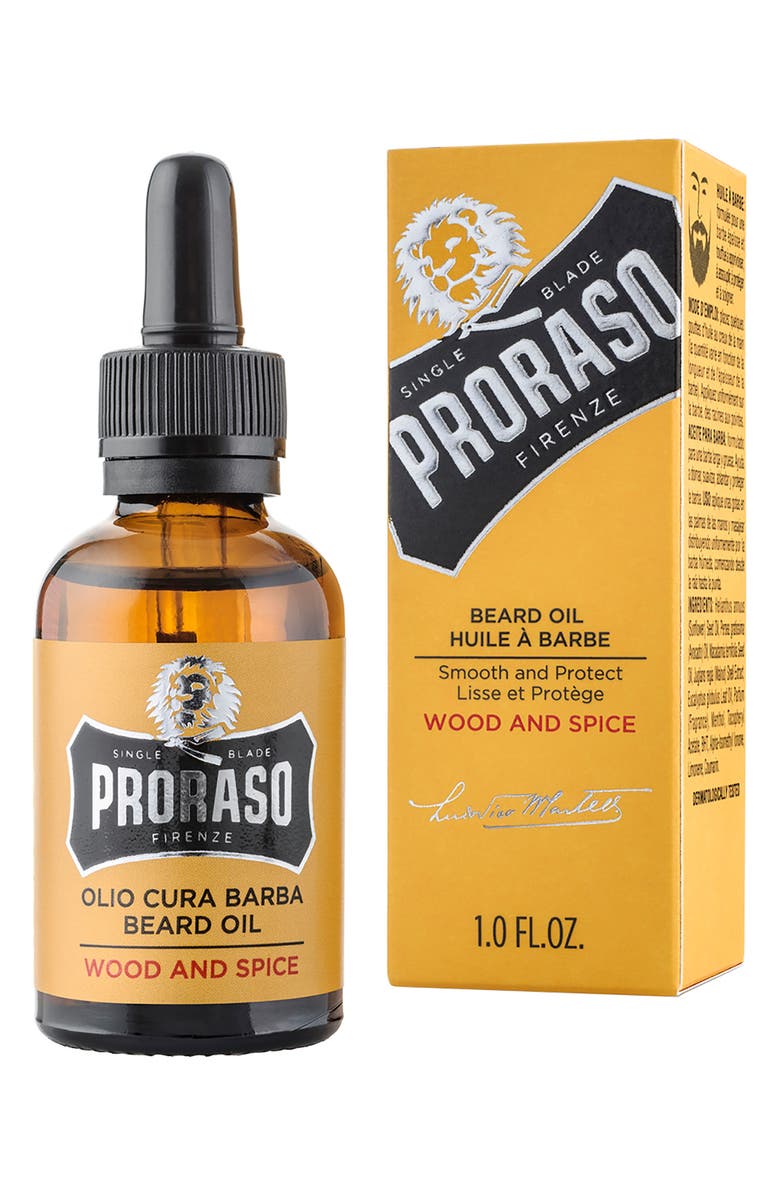 Proraso Men's Grooming Wood and Spice Beard Oil, Alternate, color, 