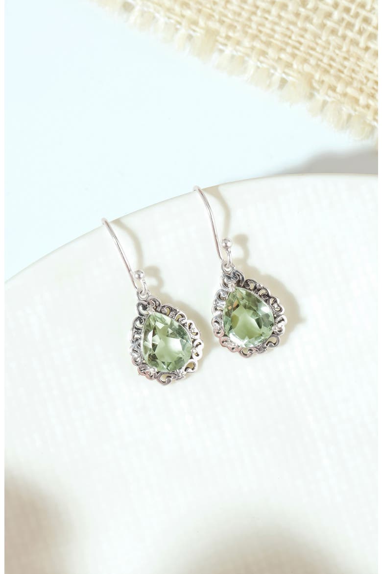 Parsiolite Drop Earrings, Alternate, color, GREEN