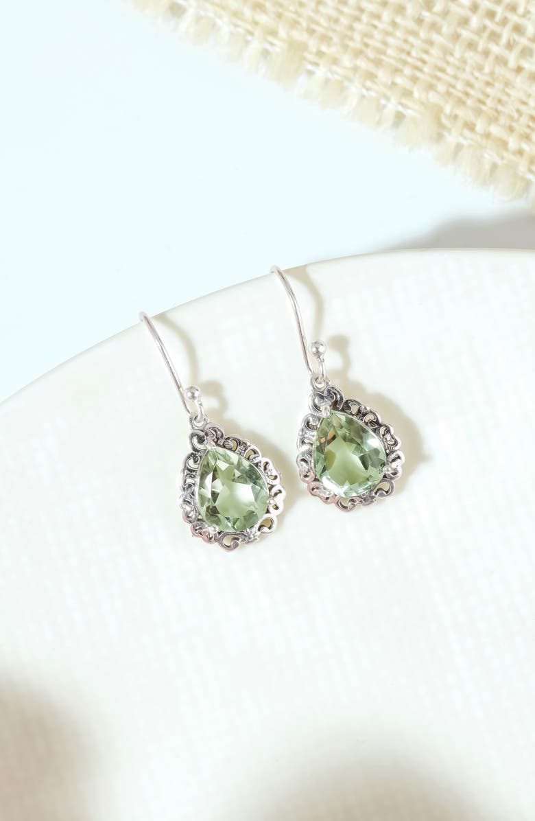 YS GEMS Parsiolite Drop Earrings, Alternate, color, Green