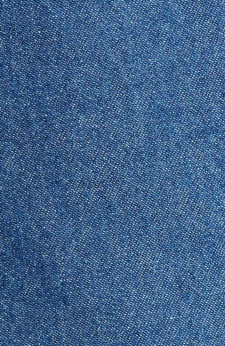 Jones New York Pull-On Drawstring Chambray Crop Wide Leg Pants, Alternate, color, Libra Wash