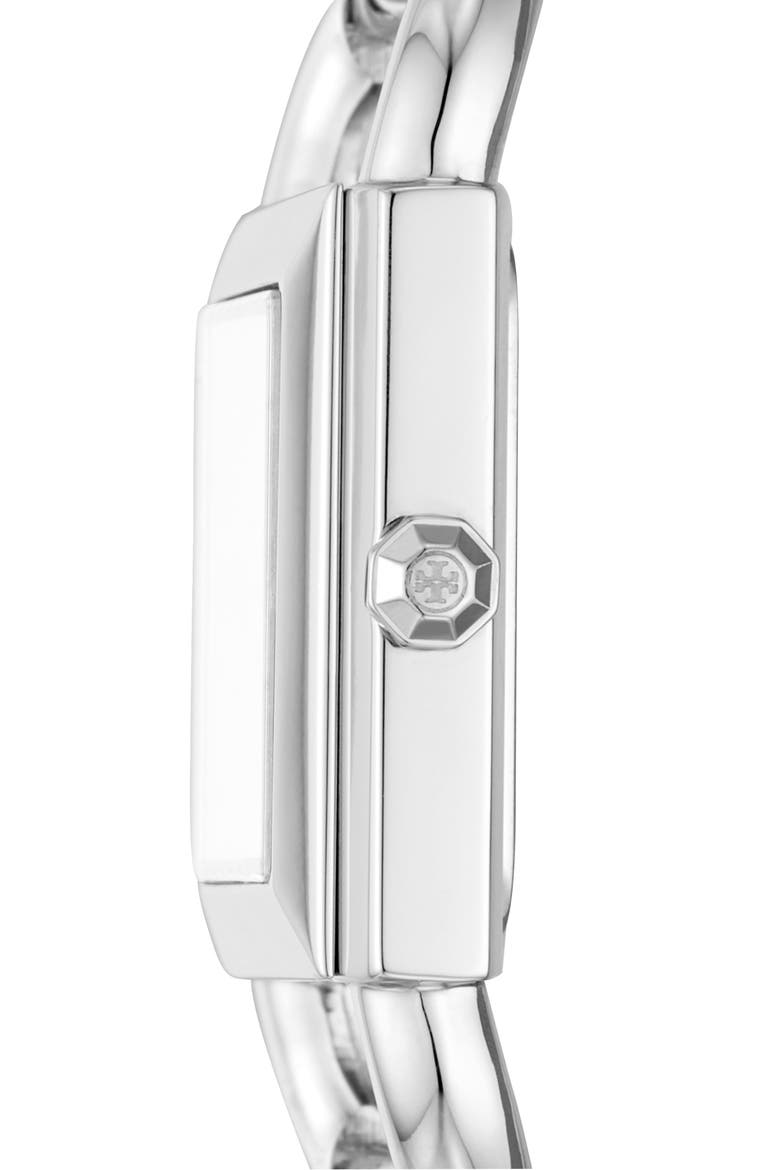 Phipps Leather Strap Watch, 29mm x 41mm, Alternate, color, SILVER/ CREAM